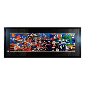 Obra Abstracta de Totoy Zamudio (164.5x64.5 cm)