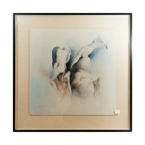 Eros - Grabado digital intervenido Abstracta de Mario Toral (82x82 cm)