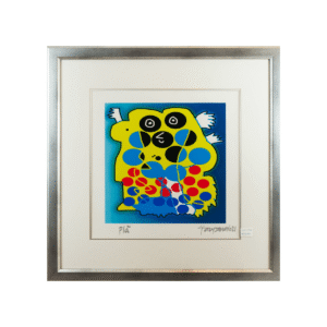 Grabado Moderno Abstracto de Totoy Zamudio (63x63 cm)