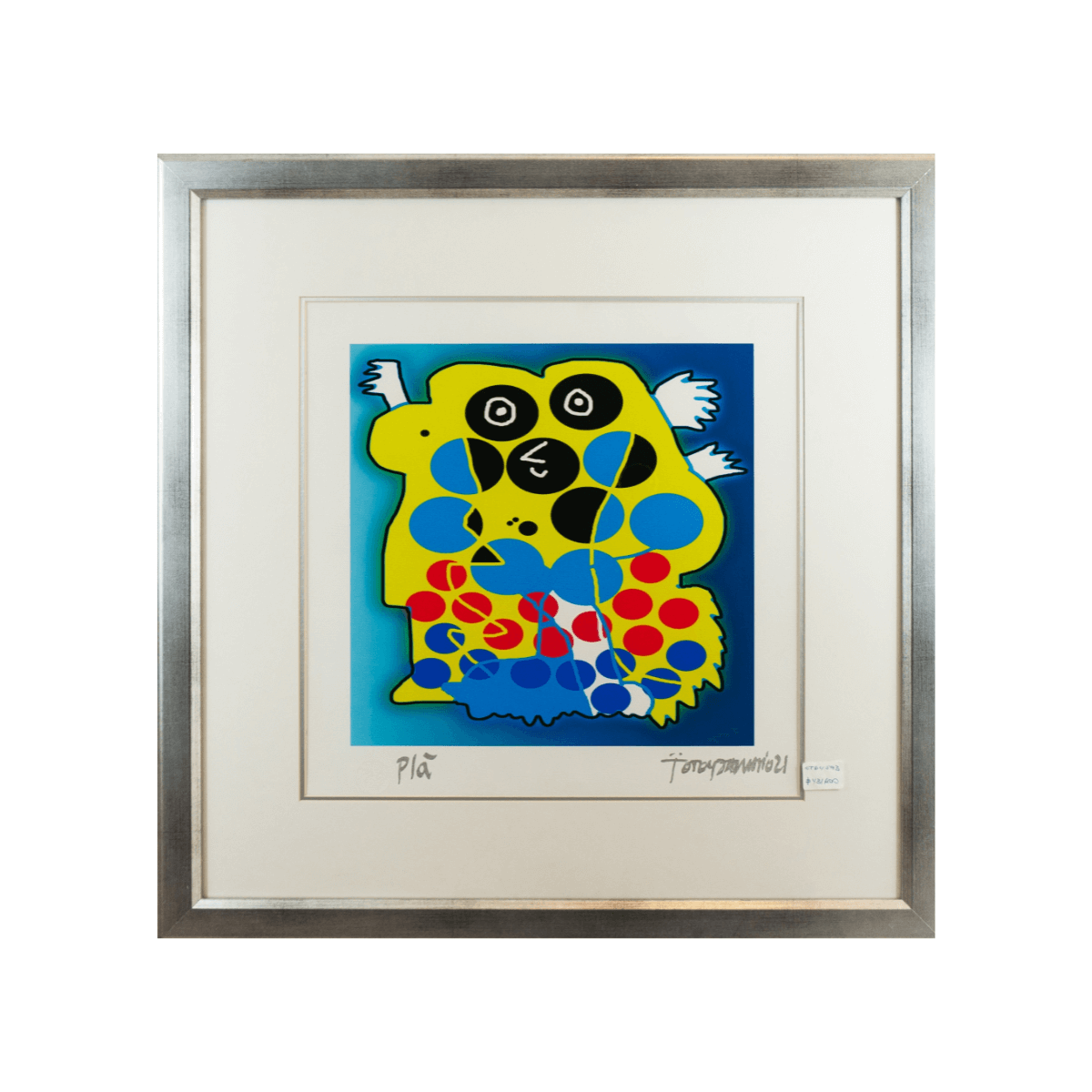 Grabado Moderno Abstracto de Totoy Zamudio (63x63 cm)