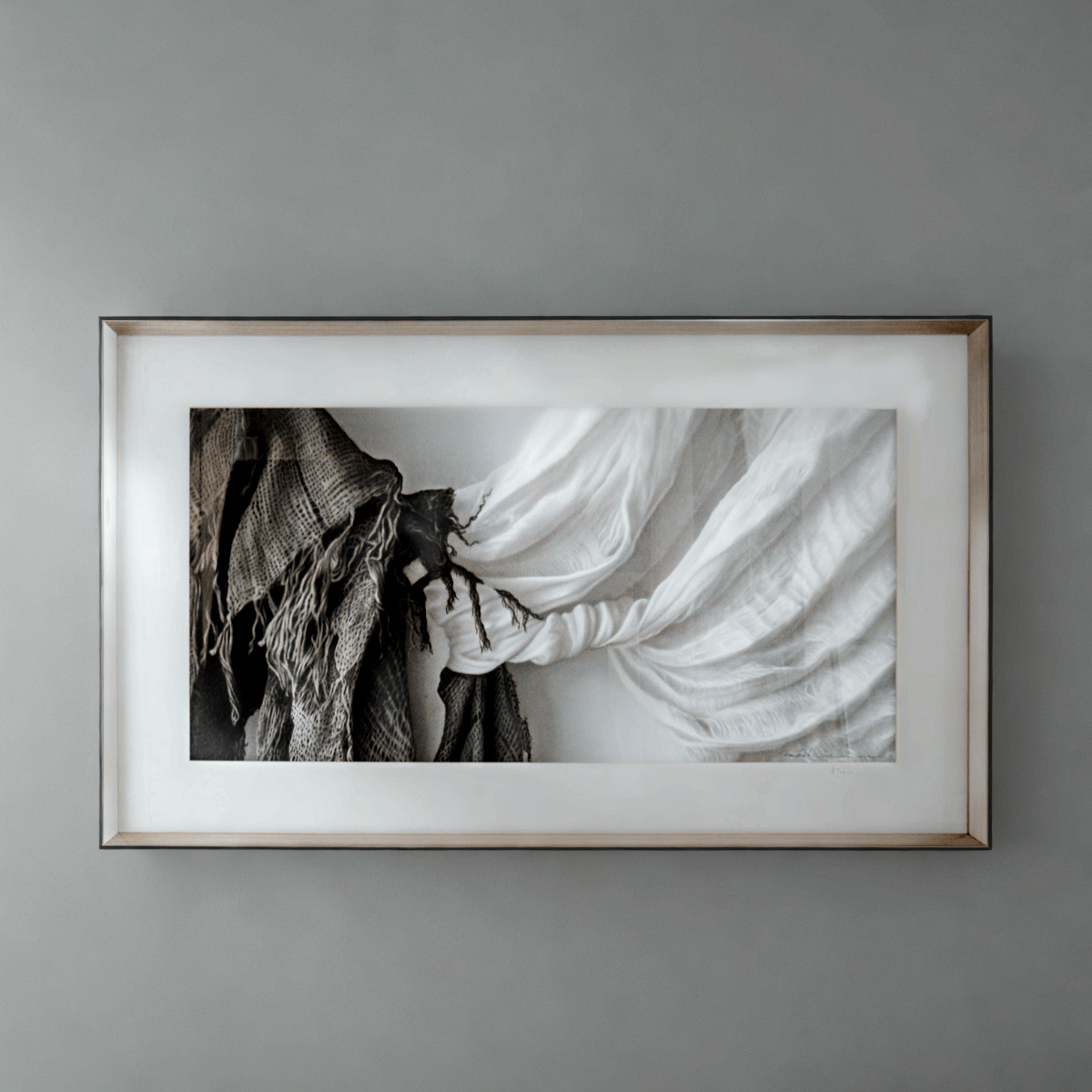 Grabado digital intervenido de Marco Antonio Díaz (121.5x73 cm) - Imagen 2