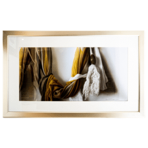 Grabado digital intervenido de Lienzo Abstracto de Marco Antonio Díaz (129x80 cm)