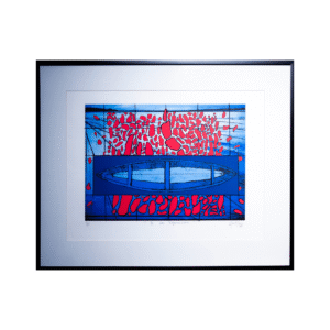 Ignacio Gana: Pintura Abstracta Enmarcada (80x65 cm)