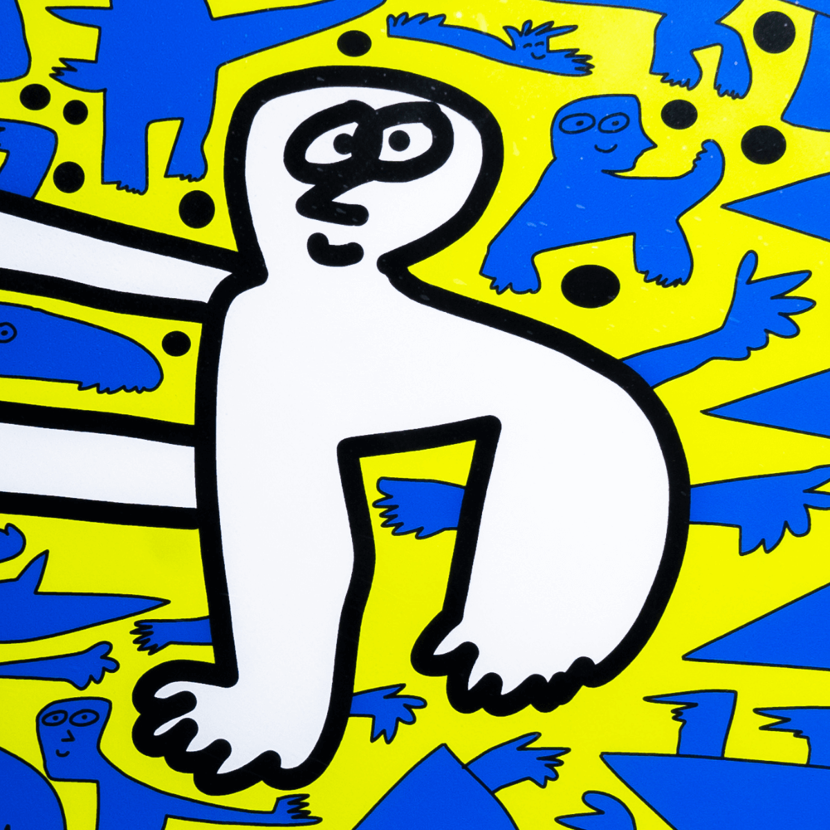 Grabado Abstracto de Totoy Zamudio (73.5x58.5 cm) - Imagen 3