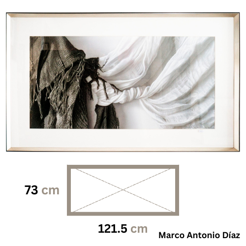 Grabado digital intervenido de Marco Antonio Díaz (121.5x73 cm) - Imagen 4