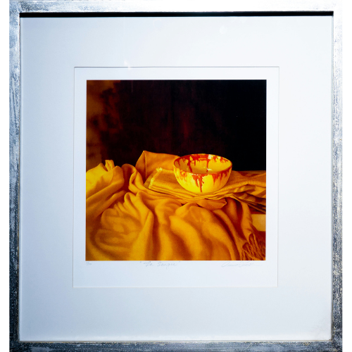 Grabado Intervenido Enmarcado Vintage enmarcada (55.5x58 cm) con tonos cálidos - Imagen 5