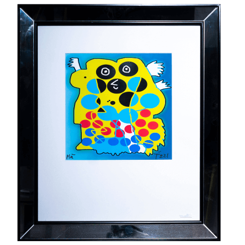 Pintura Abstracta de Totoy Zamudio (60x70 cm)