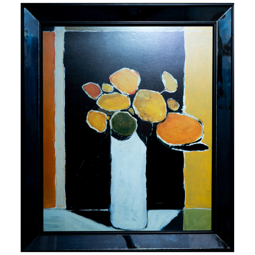 Vasija con Flores: Arte Abstracto (59.5x70 cm)