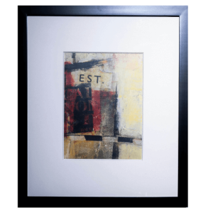 Vibrante Grabado Abstracto (51.5x59 cm)