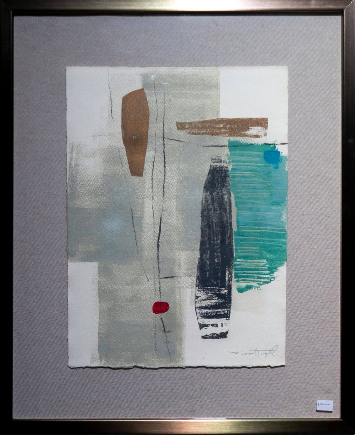 Abstract Painting - Geometric Colors (45.5x56 cm)