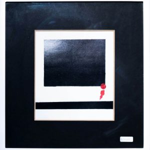 Pintura Abstracta Monocromática (35.5x37.5 cm)