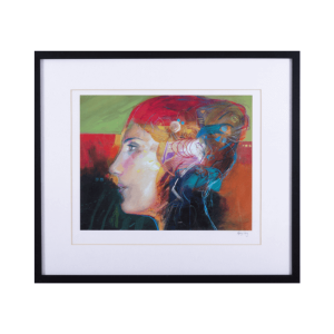 Contemplación Abstracta - Obra enmarcada de Luis Lopez Cruz (78x68 cm)