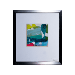 Vibrante Pintura Abstracta de Paisaje por Artista (29.5x33.5 cm)