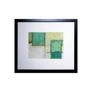 Obra Abstracta Enmarcada de Estilo Contemporáneo (59x50.5 cm)