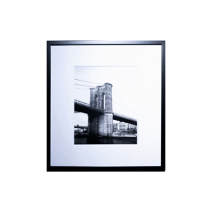 Timeless Bridge: Black and White Photograph (53x58.5 cm)