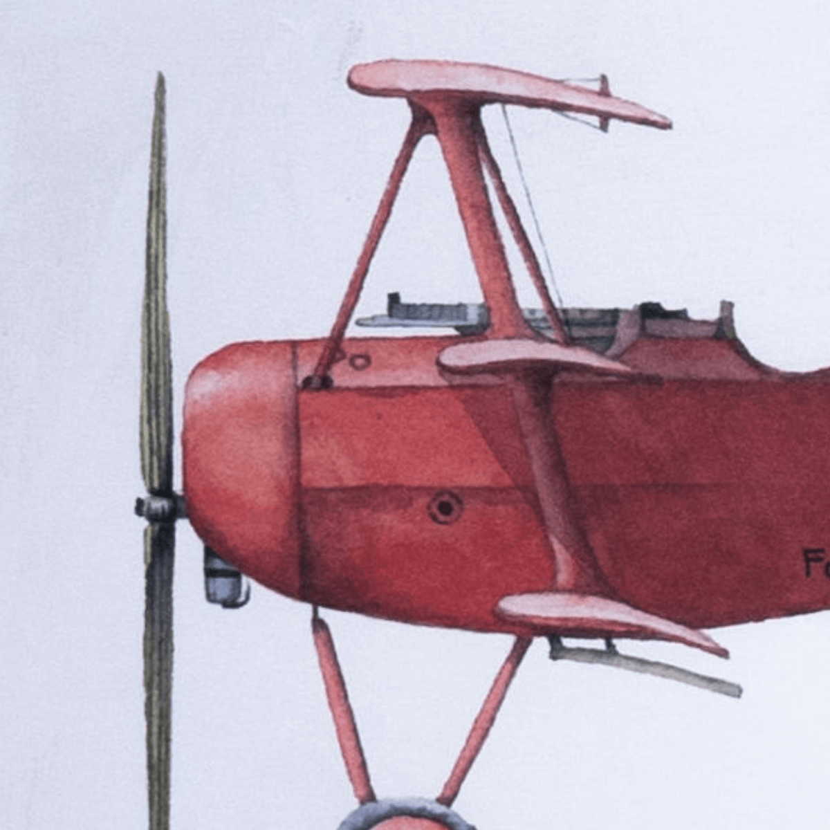 Biplano Histórico de Triano del Valle (28.5x21 cm) - Imagen 2