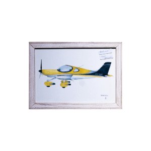 Vintage Aviation Art Print - Propeller Plane (28.5x21 cm)