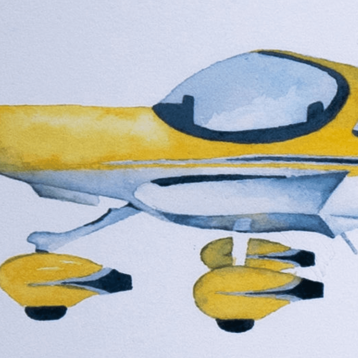 Vintage Aviation Art Print - Propeller Plane (28.5x21 cm) - Imagen 2