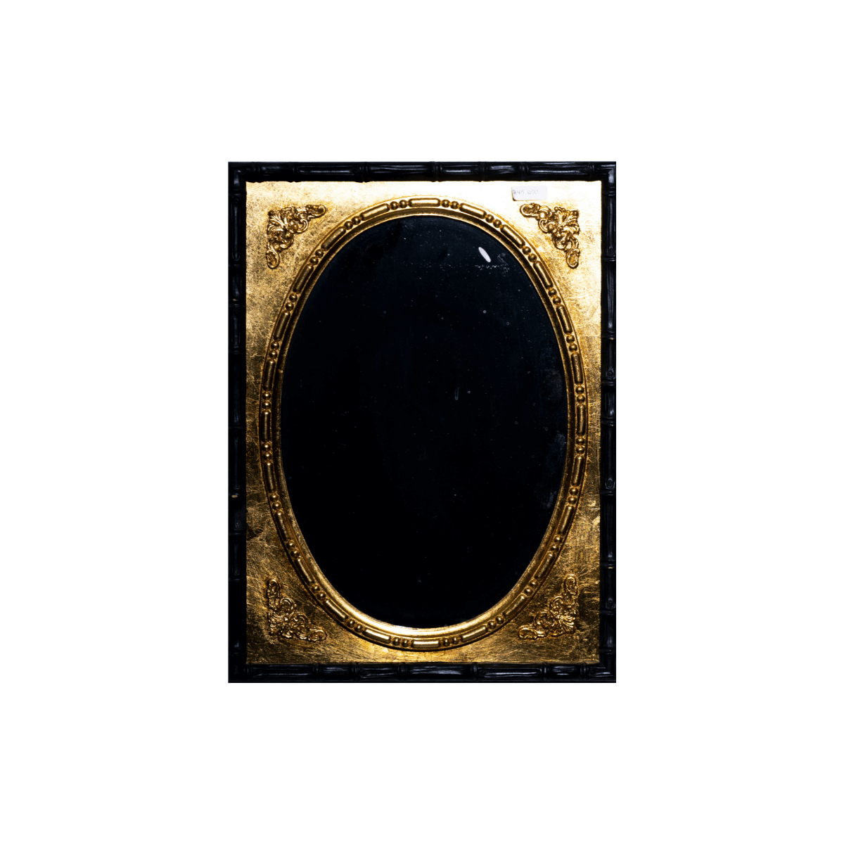 Antique Gold Oval Mirror - Elegancia Vintage (42x32 cm)