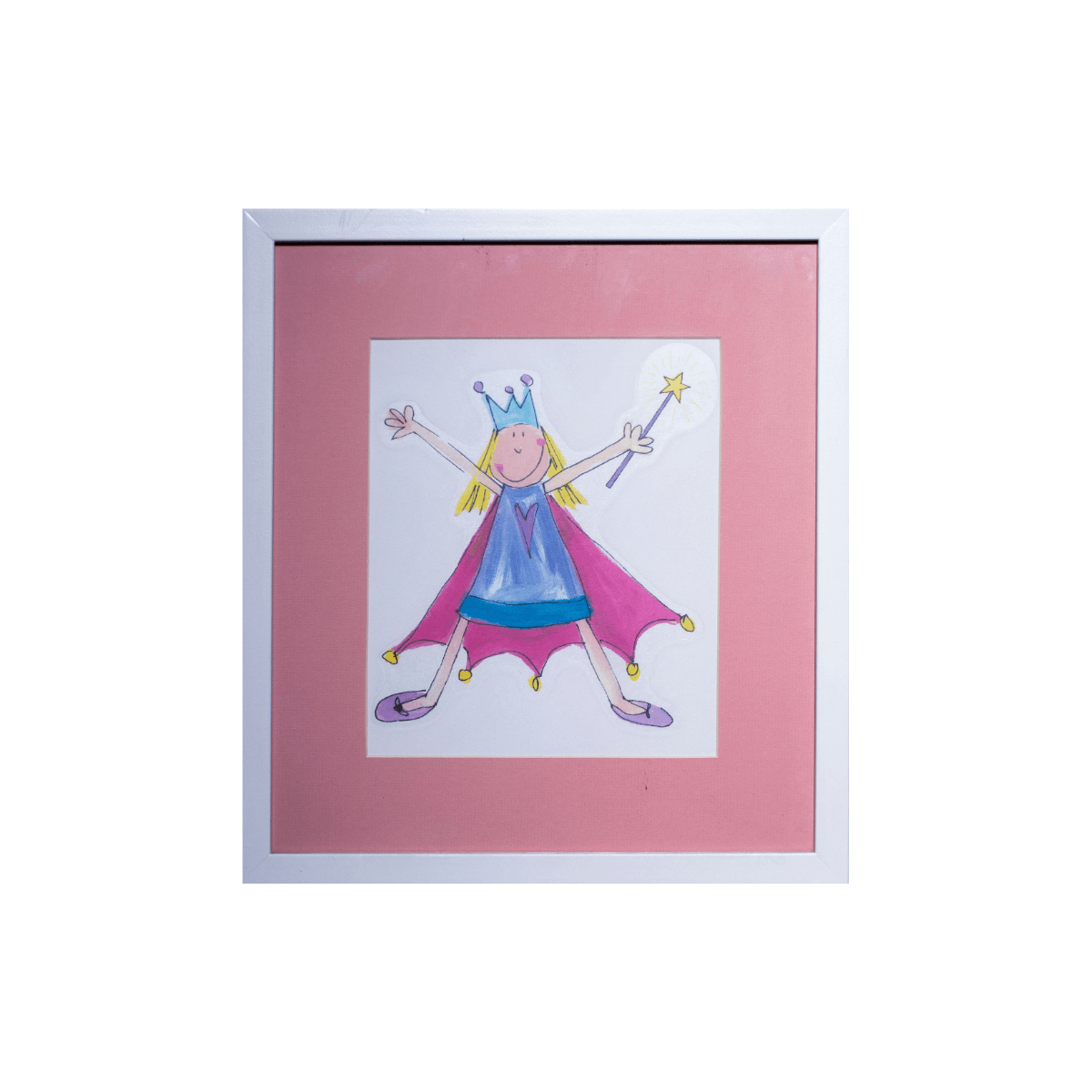 Obra de Arte Infantil: Niño Soñador con Alas (36.5x41 cm)