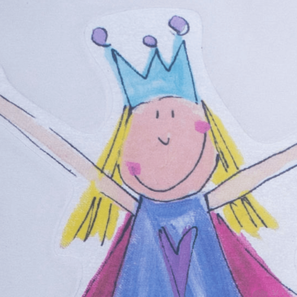 Obra de Arte Infantil: Niño Soñador con Alas (36.5x41 cm) - Imagen 2