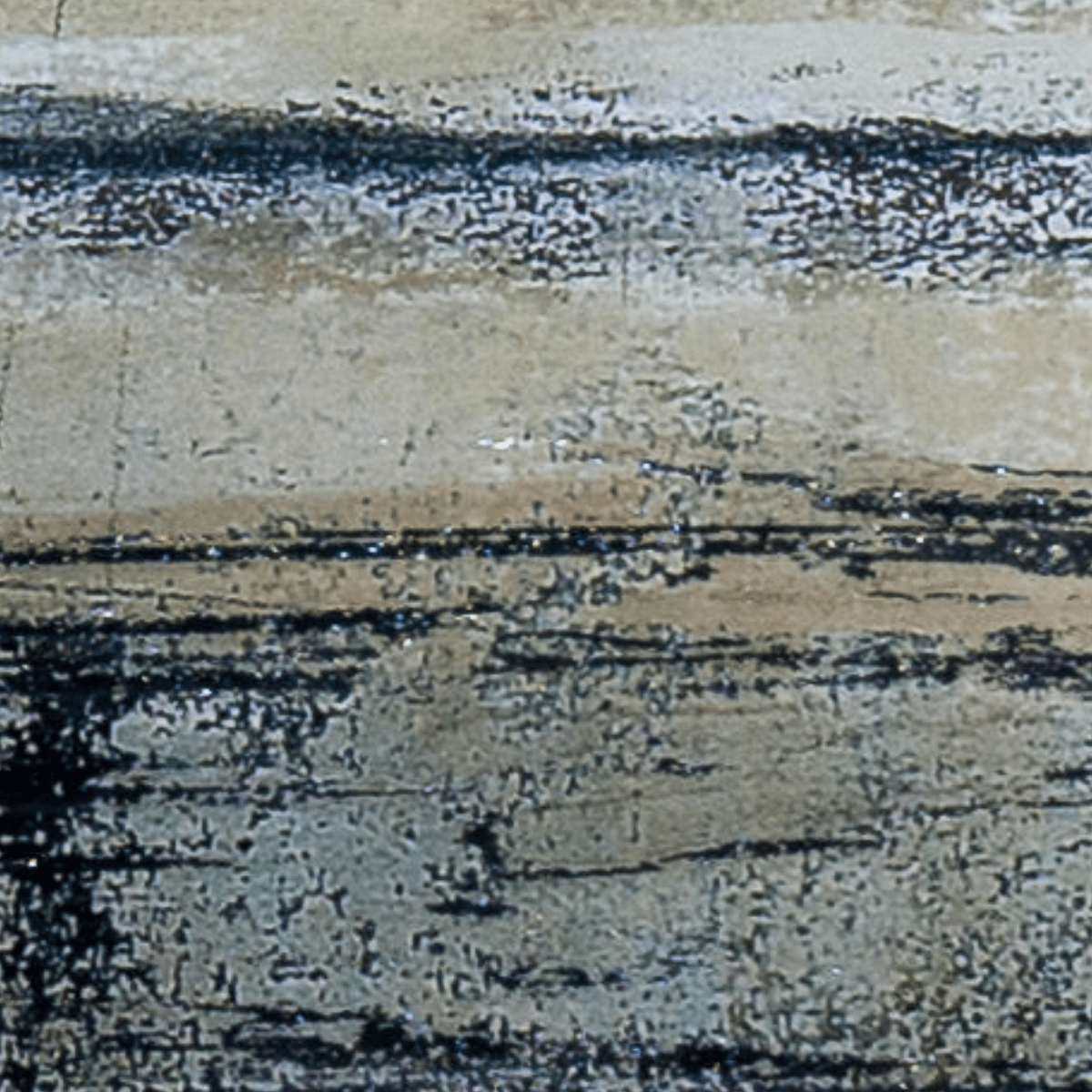 Pintura Abstracta de Paisaje Marítimo enmarcada (32x25 cm) - Imagen 2