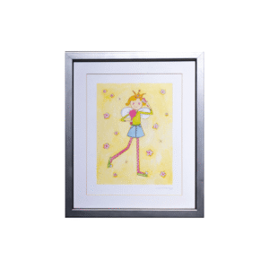 Illustration of a Colorful Fairy by Unknown Artist (28x33 cm)