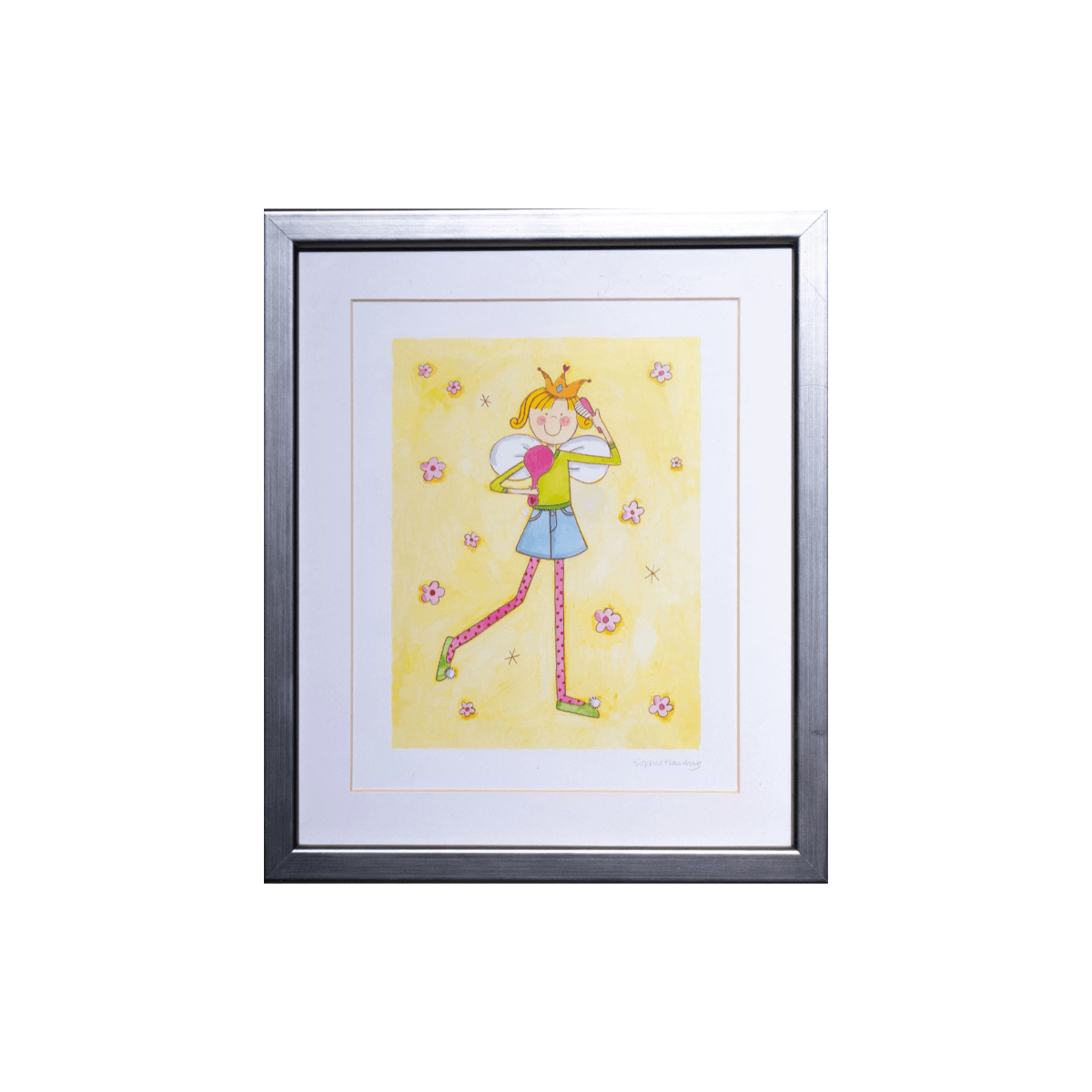 Illustration of a Colorful Fairy by Unknown Artist (28x33 cm)