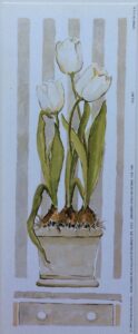 Lámina de Arte - Tulipas por Charlene Olson (10x25 cm)