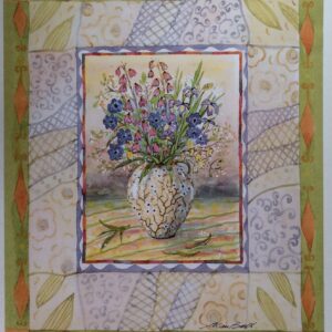 Lámina de Arte - Flowers in a Japanese Vase (26x31 cm)