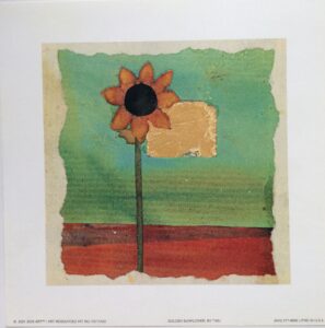 Golden Sunflower - Laminas de Flores (20.5x20.5 cm)