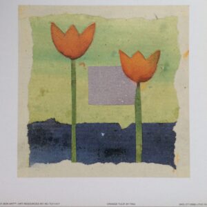 Lámina de Arte Tinu - Orange Tulip (20.5x20.5 cm)