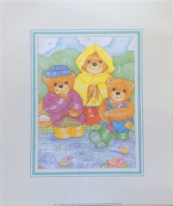 Lámina Infantil Teddy Bears II - 25x30 cm