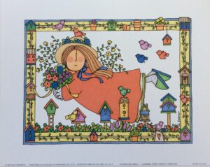 Lámina Infantil Birdhouse Ángel - Sue Dreamer (25x20cm)