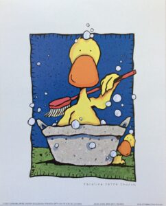 Lámina Infantil - Duck, Duck Bath (20x25 cm)