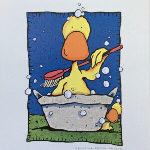 Lámina Infantil - Duck, Duck Bath (20x25 cm)