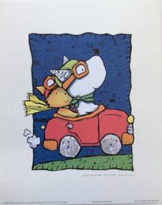 Grabado Digital Intervenido - Monos Totoy Zamudio (100x73 cm)