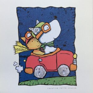 Grabado Digital Intervenido - Monos Totoy Zamudio (100x73 cm)