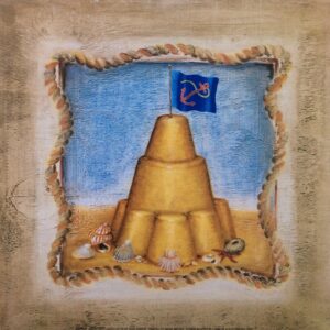 Pintura Abstracta Color Vibrante - Luz del Amanecer (80x60 cm)