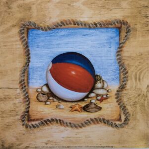 HAPPY DAYS BACHBALL - Lavabo de Arte Oceánico (20x20)