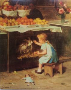 Lámina de Arte Clásica - Fruit for the Rabbits (20x25 cm)