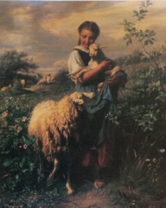 The Yung Shepherdess - Johann Hofner (20x25 cm)