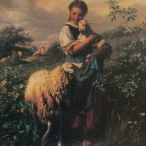 The Yung Shepherdess - Johann Hofner (20x25 cm)