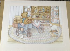 Teddies In The Wagon - Lamina Infantil (50x40 cm)