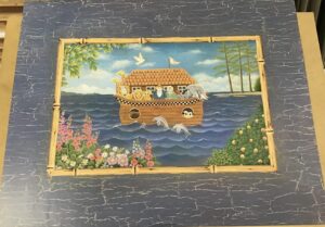 Lámina Infantil - Noah’s Ark de Elizabet Brownd (50x40 cm)