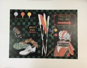 Grabado Digital Intervenido - Monos de Totoy Zamudio (100x73 cm)