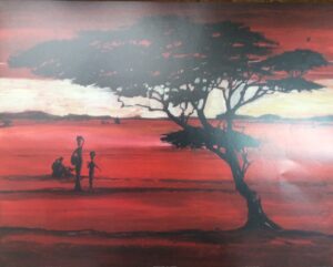 Lámina de Arte Crimson Earth - J Hawkins (50x40 cm)