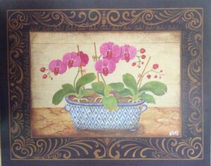 Lámina de Arte - Orchids in a Bowl (50x40 cm)