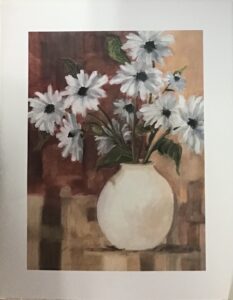 Lámina de Arte Floral - White Daisies (40x50 cm)