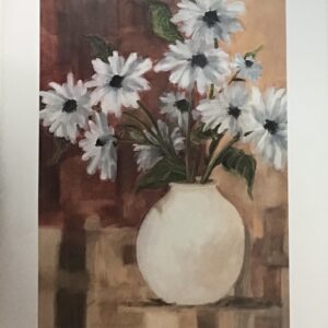 Lámina de Arte Floral - White Daisies (40x50 cm)